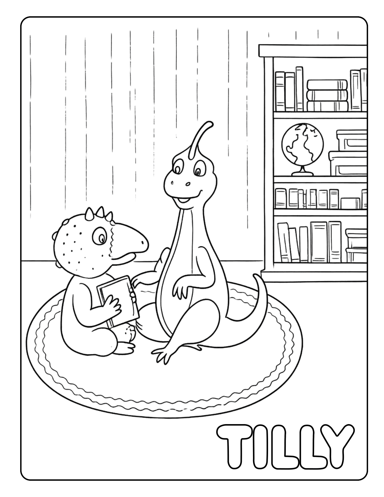 Tilly coloring page 2