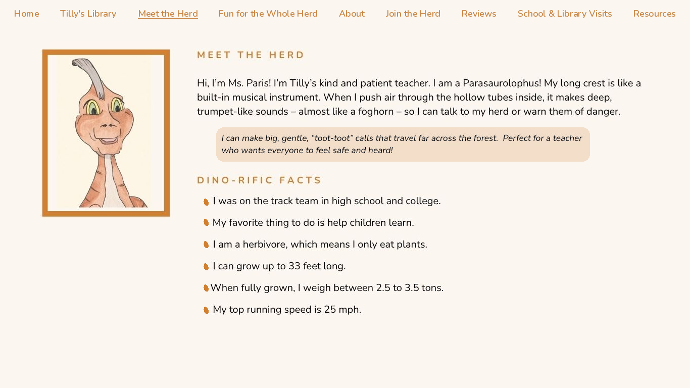 Meet Ms. Paris — a character from the Tilly herd.