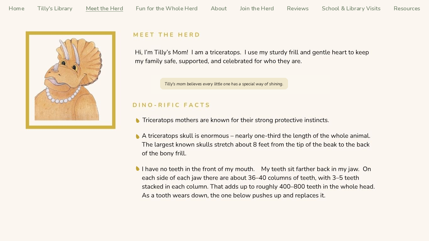 Meet Tilly's Mom — a character from the Tilly herd.